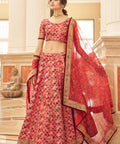 Red Traditional fancy lehenga Choli for women with Dupatta in USA - ReadyToWearshop