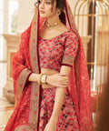 Red Traditional fancy lehenga Choli for women with Dupatta in USA - ReadyToWearshop