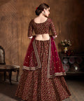 Elegant Maroon fancy lehenga Choli for women with Dupatta in USA - ReadyToWearshop