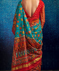 Sky blue beautiful Indian saree with blouse in ,USA Perfect for Indian wedding or party wear for women - ReadyToWearshop