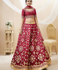 Stunning Red Wedding wear Heavy Lehenga Choli for Women with Dupatta Sequence Lehenga Choli In USA - ReadyToWearshop