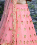 Take the route of elegance with this splendid ensemble in pastel. Color, material & work Lehenga choli for women - ReadyToWearshop