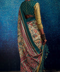 Teal Blue beautiful Indian saree with blouse in ,USA Perfect for Indian wedding or party wear for women - ReadyToWearshop