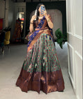 The Elegant Jacquard lehenga choli for women - ReadyToWearshop