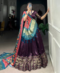 Traditional Grace with a Touch of Sparkle Gaji Silk Lehenga choli For Women - ReadyToWearshop