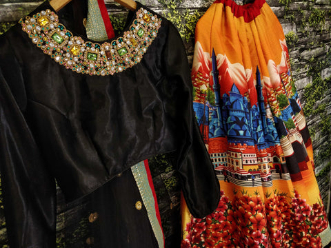 wedding wear has been decorated with exclusiv Digital paintings inspired by nature lehenga choli for women - ReadyToWearshop