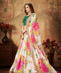 Off White And Green Vibrant Fancy Lehenga Choli For Women In Wedding Occasion with Dupatta in USA - ReadyToWearshop