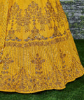 Yellow Flaunt your simple and pretty look with this hypnotic colored lehenga choli For Women - ReadyToWearshop