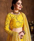Trendy Yellow fancy lehenga Choli for women with Dupatta in USA - ReadyToWearshop